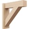 Ekena Millwork 8-in W x 48-in D x 48-in H Trad Block Rough Cedar Woodgrain TimberThane Outlooker, Primed Tan OUTUR080X48X48TRA44RCPR - alternate 1